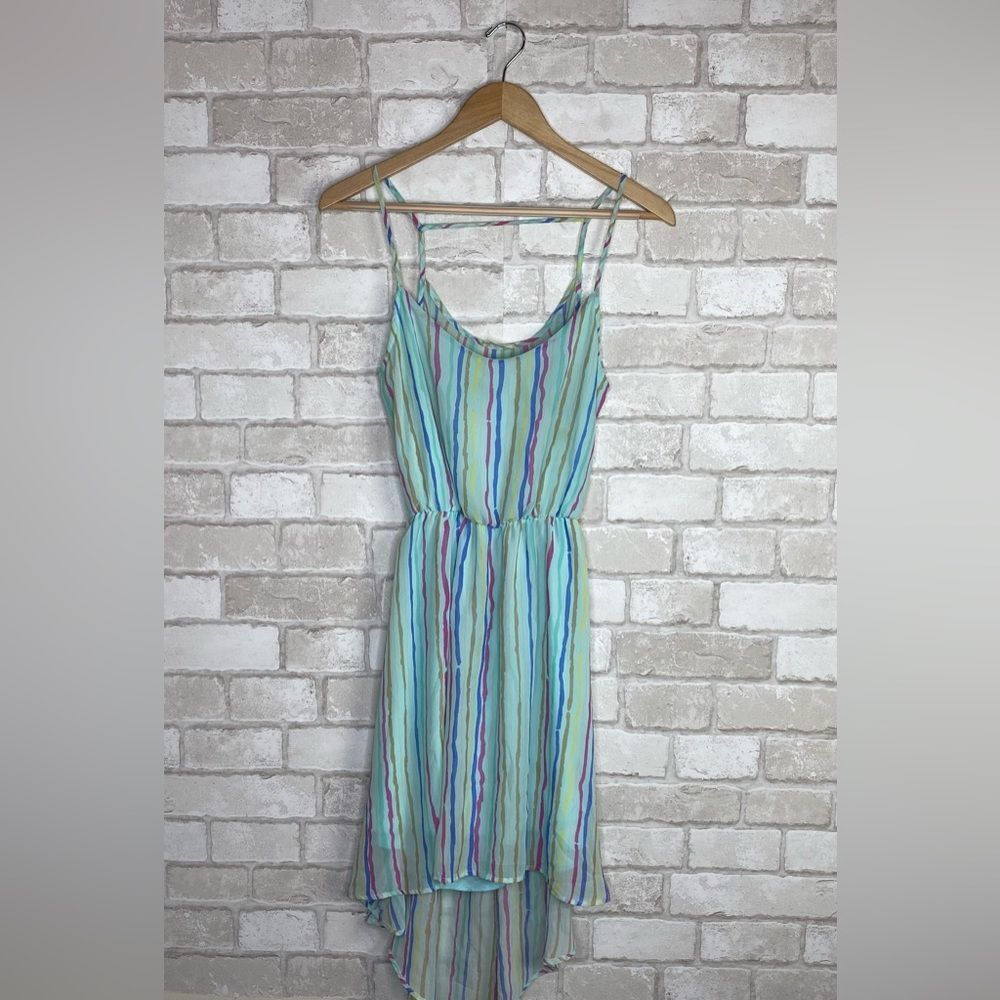 Anthropologie Pins & Needles Multicolored Open Back Hi-Low Sundress Size M